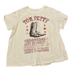 Hybrid Apparel Cream Graphic Tee